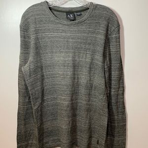 A/X Armani Exchange Heather Gray Long Sleeve Sweater Shirt M